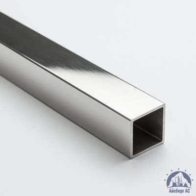Труба нержавеющая квадратная 50х50х2 мм зеркальная AISI 304 DIN 2395 купить в Алматы