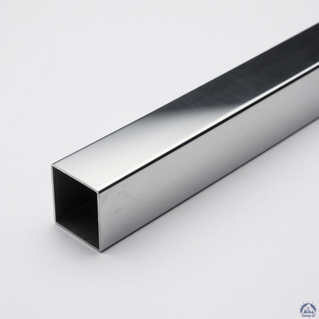 Труба нержавеющая квадратная 30х30х1,5 мм зеркальная AISI 304 DIN 2395