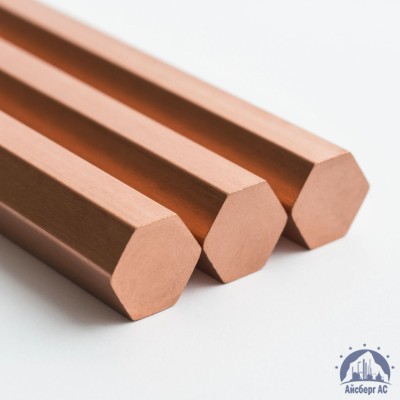 Шестигранник медный 100 мм М2 ГОСТ 1535-2016 купить в Алматы