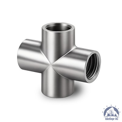 Крестовина нержавеющая DN 15 1/2" 21,3 мм AISI 304 ВР-ВР-ВР-ВР купить в Алматы