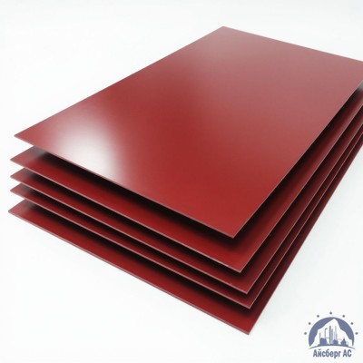 Лист с полимерным покрытием 0,45х1250х2500 мм RAL 3011 купить в Алматы